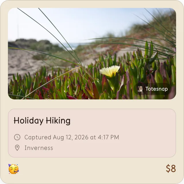 Totesnap share card sized as a square